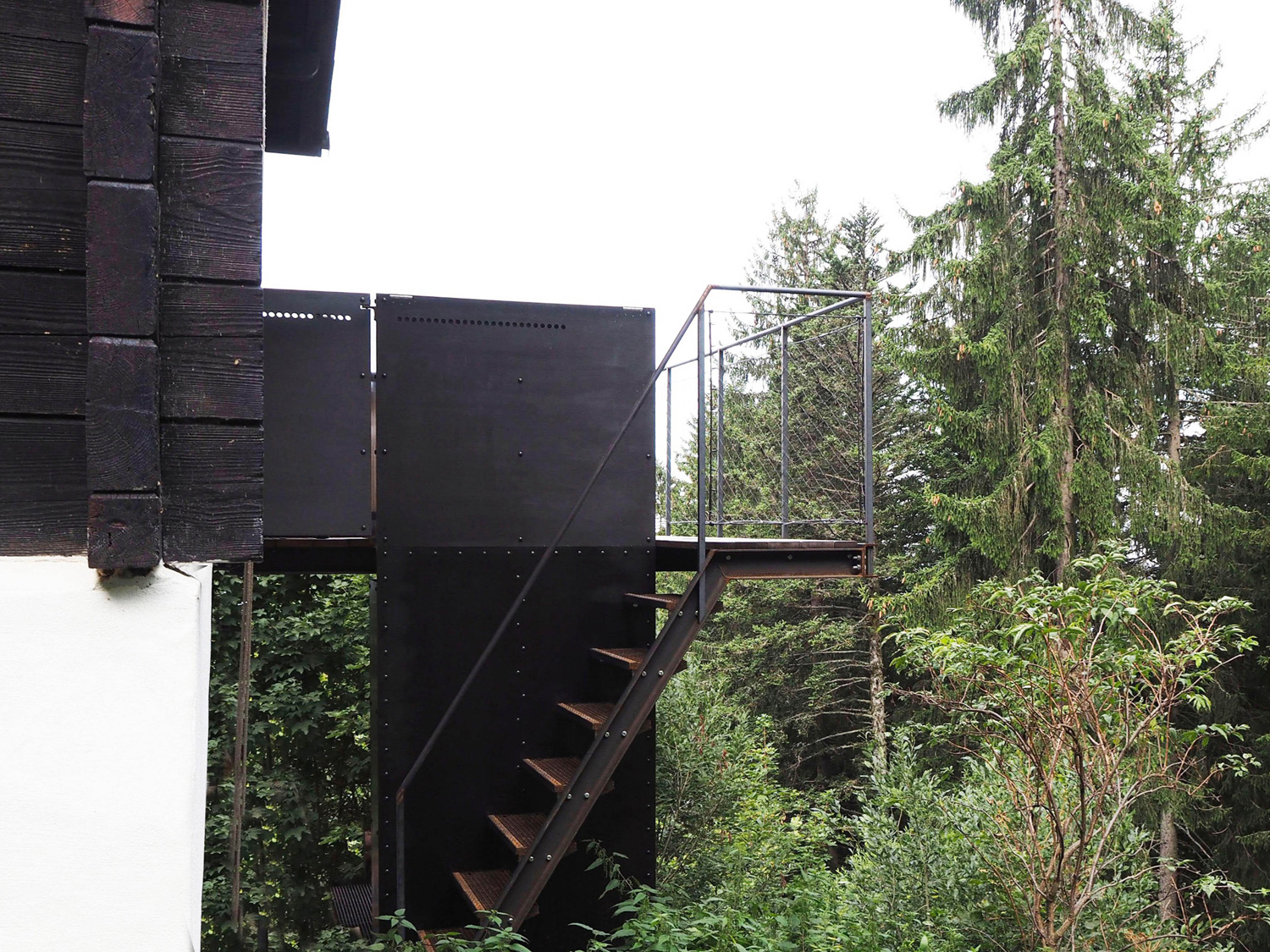 Schuster Architecte Transformation Chalet Escalier Extérieur